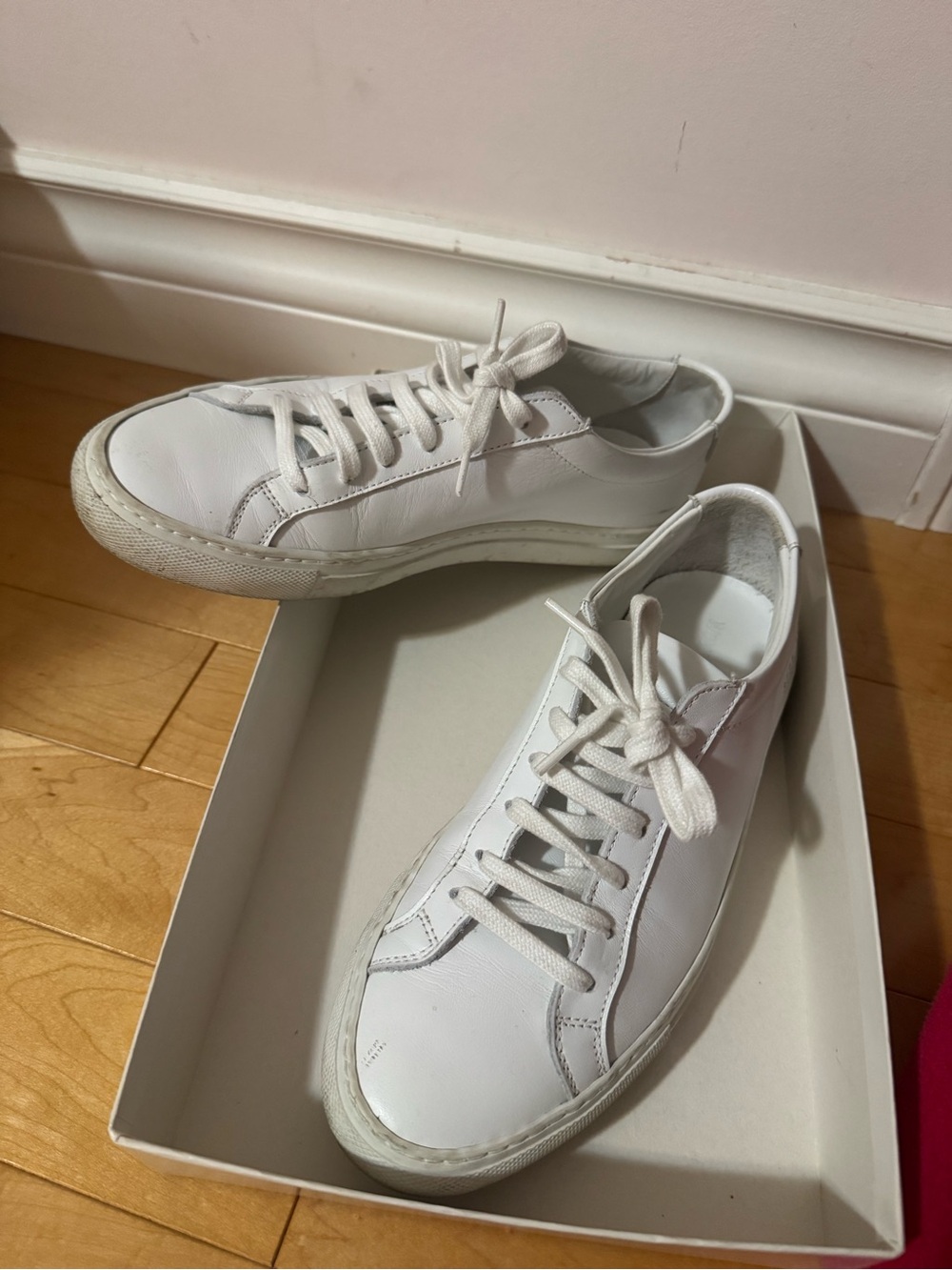 Common Projects White Low-Top original Achilles Leather Sneakers